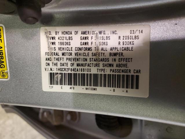 1HGCR2F84EA169100 Honda ACCORD EXL