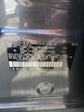 2T3YFREV0FW228112 Toyota Rav4 Limited