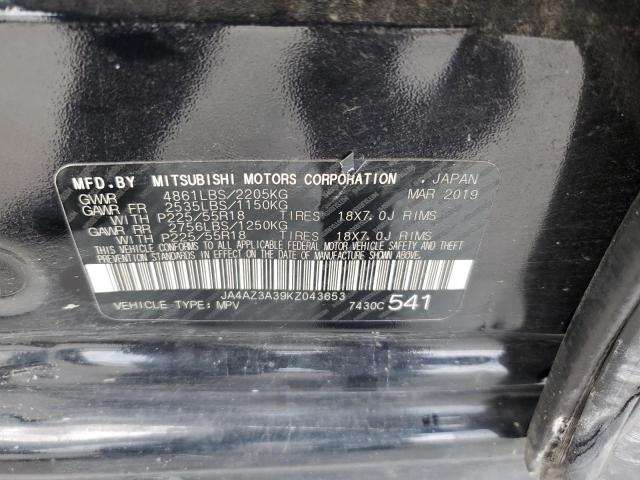 JA4AZ3A39KZ043653 Mitsubishi Outlander Se