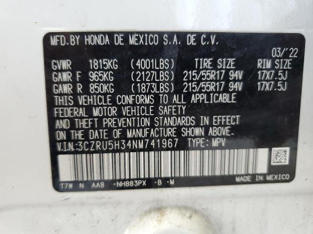 3CZRU5H34NM741967 Honda HR-V LX