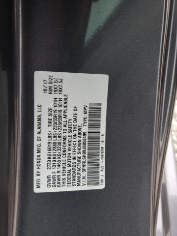 5FNRL6H99JB058499 Honda Odyssey Elite