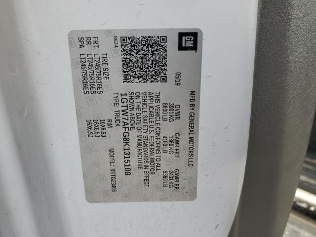 1GTW7AFG8K1315108 GMC Savana G2500