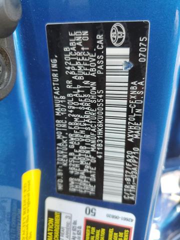 4T1B31HK6KU005545 Toyota CAMRY LE