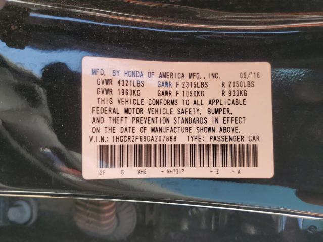 1HGCR2F69GA207888 Honda Accord Sport