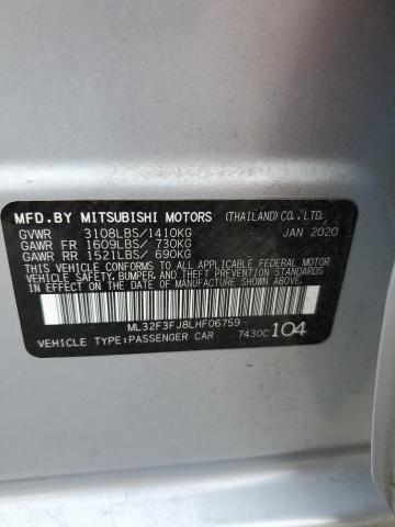 ML32F3FJ8LHF06759 Mitsubishi Mirage G4 Es