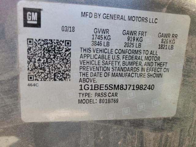 1G1BE5SM8J7198240 Chevrolet CRUZE LT