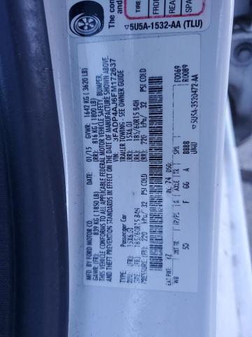 3FADP4AJ6FM172637 Ford FIESTA S