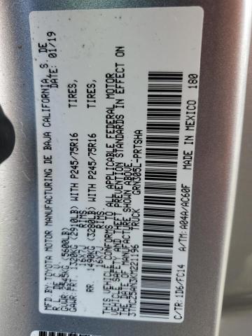 3TMCZ5AN3KM221196 Toyota Tacoma Double Cab
