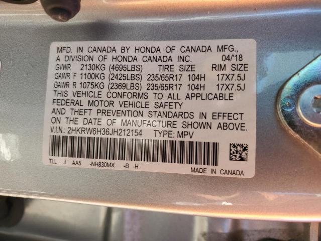 2HKRW6H36JH212154 Honda CR-V LX