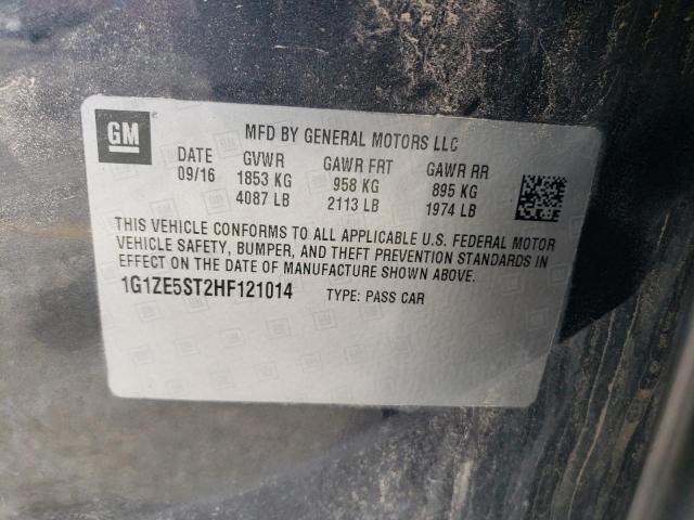 1G1ZE5ST2HF121014 Chevrolet MALIBU LT