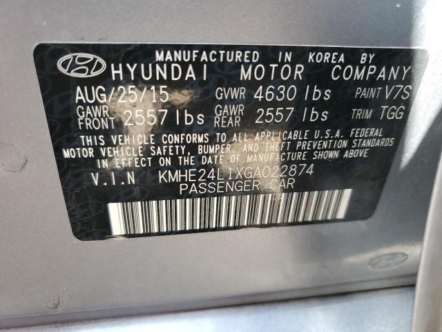 KMHE24L1XGA022874 Hyundai SONATA HYBRID