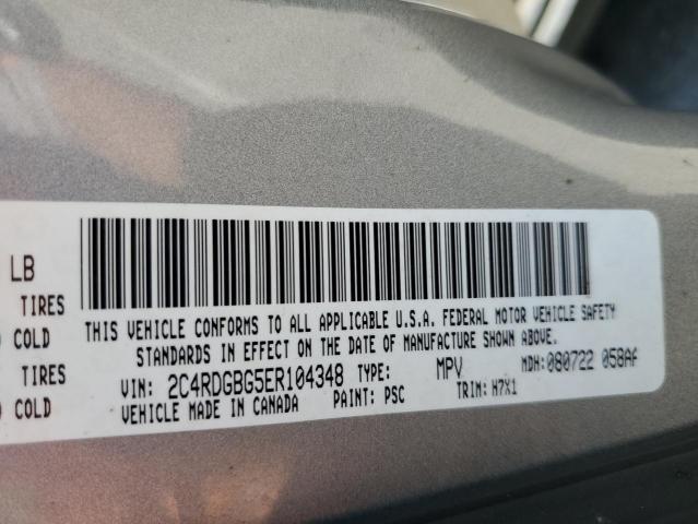 2C4RDGBG5ER104348 Dodge Grand Caravan Se