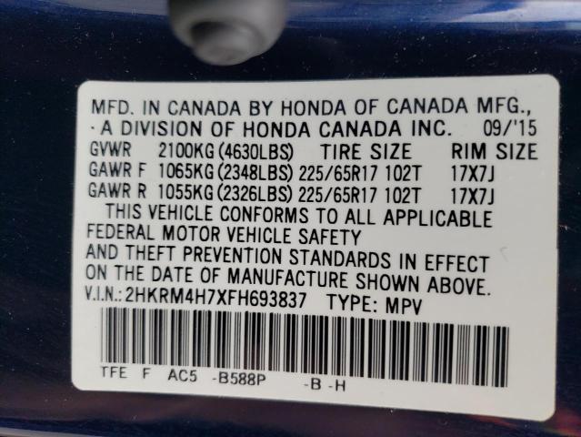 2HKRM4H7XFH693837 Honda CR-V EXL