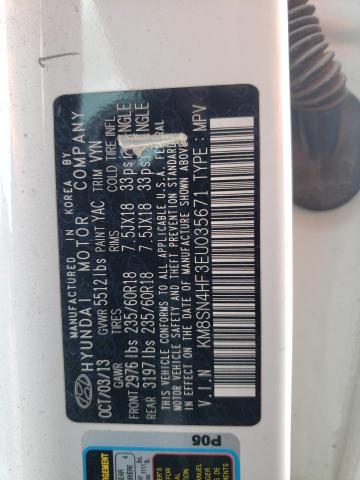 KM8SN4HF3EU035671 Hyundai Santa Fe Gls
