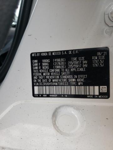 3CZRU6H58NM706033 Honda HR-V EX