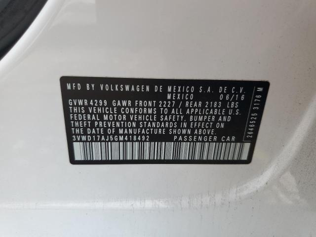 3VWD17AJ5GM418492 Volkswagen Jetta Sport