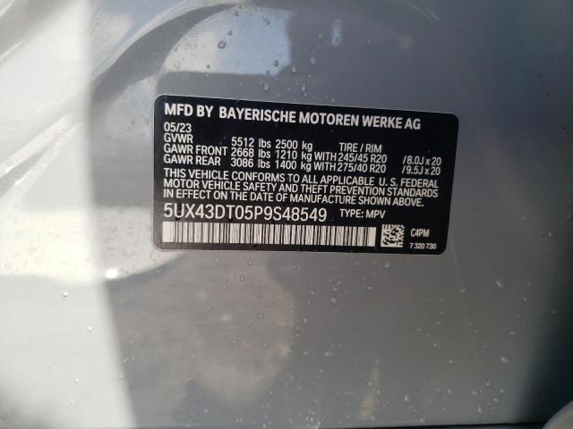 5UX43DT05P9S48549 BMW X4 M40i