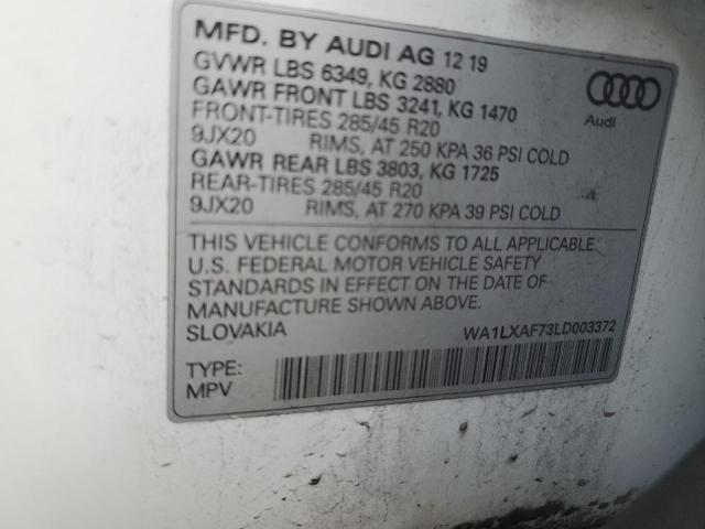 WA1LXAF73LD003372 Audi Q7 Premium Plus