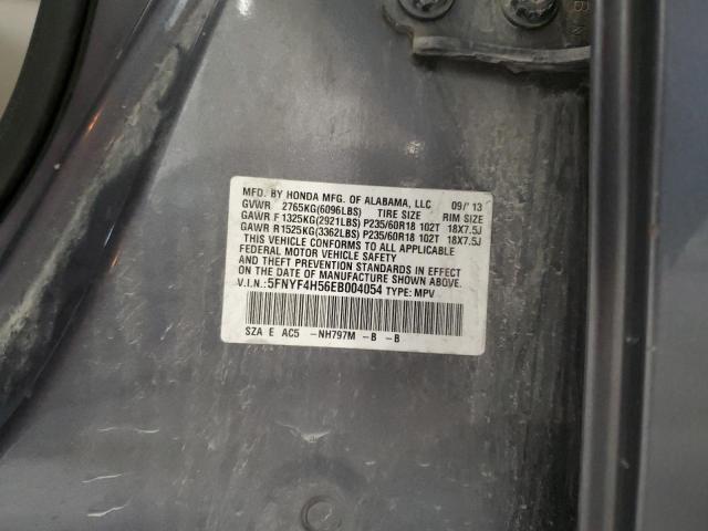5FNYF4H56EB004054 Honda PILOT EXL