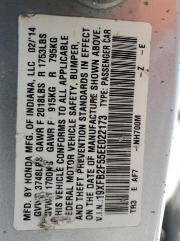 19XFB2F55EE022173 Honda Civic Lx