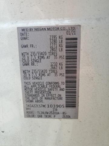 5N1AZ2CS7MC103905 Nissan MURANO SL