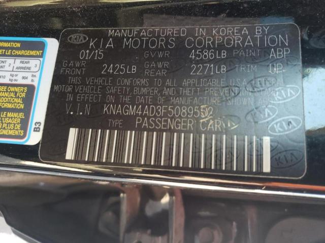 KNAGM4AD3F5089552 KIA OPTIMA HYBRID