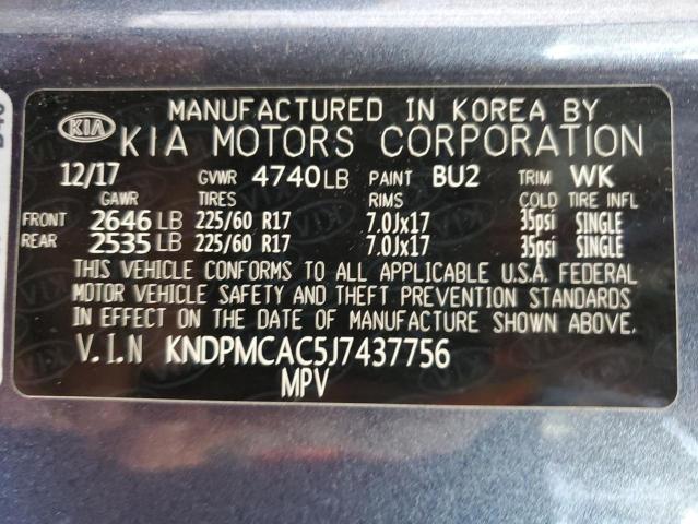 KNDPMCAC5J7437756 KIA Sportage Lx