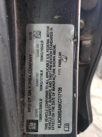 KL8CB6SA8KC717126 Chevrolet SPARK LS