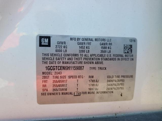 1GCGTCEN6H1159087 Chevrolet Colorado Lt
