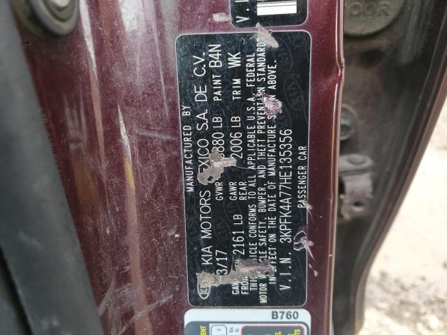 3KPFK4A77HE135356 KIA FORTE LX