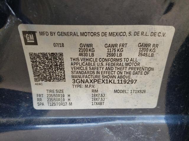 3GNAXPEX1KL119297 Chevrolet Equinox Premier