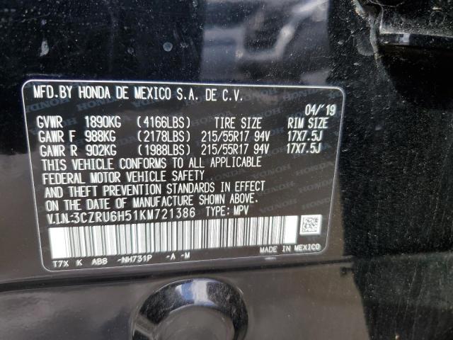3CZRU6H51KM721386 Honda HR-V EX