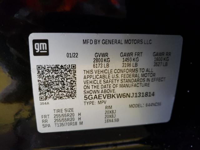 5GAEVBKW6NJ131814 Buick Enclave Premium
