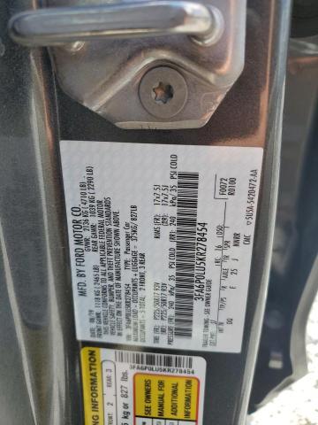 3FA6P0LU5KR278454 Ford FUSION SE