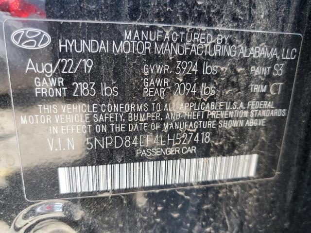 5NPD84LF4LH527418 Hyundai ELANTRA SEL