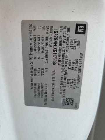 1GAZGNFGXG1176085 Chevrolet Express G3500 Ls