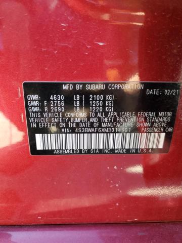 4S3BWAF6XM3014601 Subaru Legacy Premium