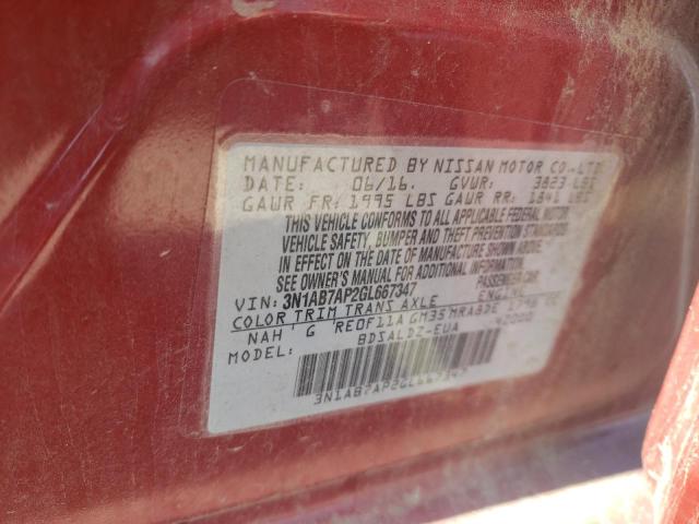 3N1AB7AP2GL667347 Nissan SENTRA S