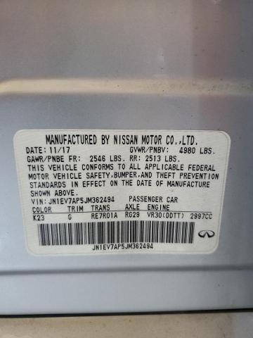 JN1EV7AP5JM362494 Infiniti Q50 LUXE