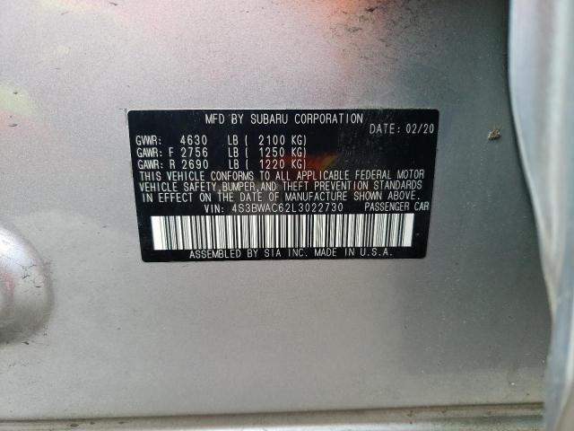 4S3BWAC62L3022730 Subaru Legacy Premium