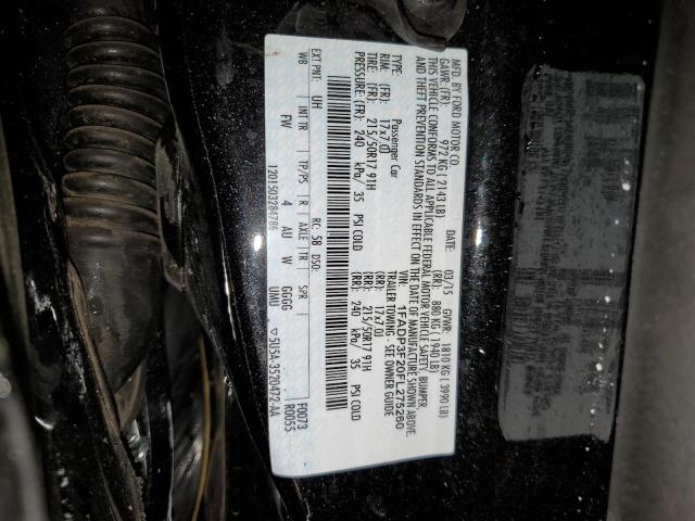 1FADP3F20FL275260 Ford FOCUS SE