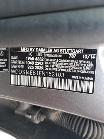 WDDSJ4EB1EN152103 Mercedes-Benz CLA 250