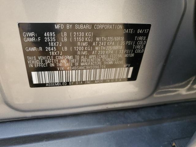 4S4BSANC9H3396706 Subaru Outback 2.5i Limited