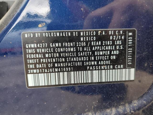 3VWD17AJ6EM416991 Volkswagen JETTA SE
