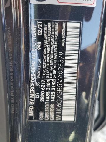 W1K6G7GB5MA028579 Mercedes-Benz S 580 4matic