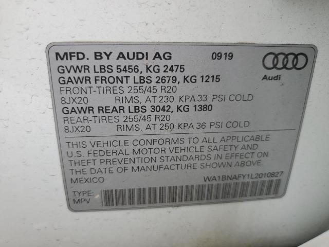 WA1BNAFY1L2010827 Audi Q5 Premium Plus