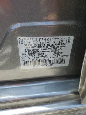 3N1AB7AP0KY359346 Nissan SENTRA S