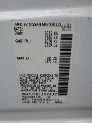 1N4AZ1CP3LC307437 Nissan LEAF SV