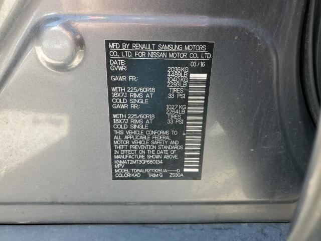KNMAT2MT3GP680134 Nissan ROGUE S