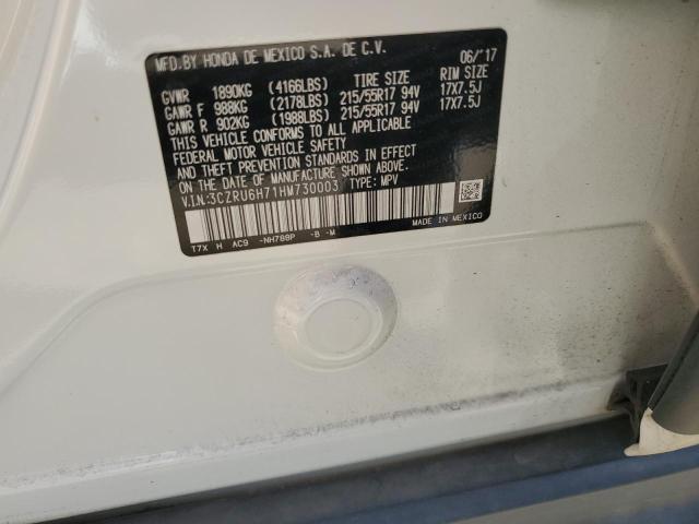 3CZRU6H71HM730003 Honda Hr-v Exl